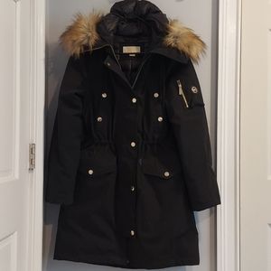 Michael Kors Womens 3/4 Length Coat